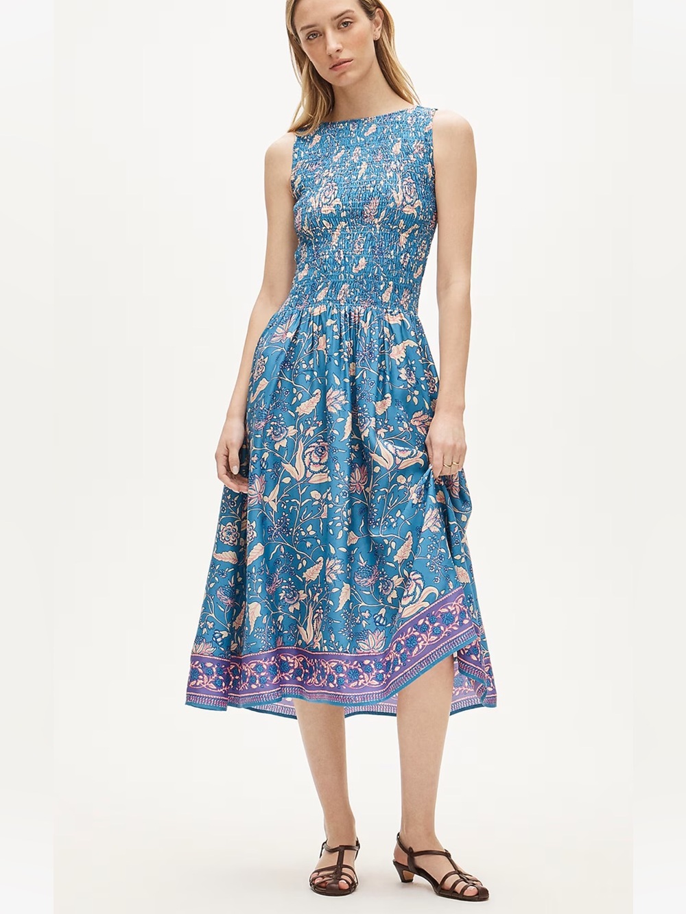 NWT J. Crew Lina midi dress in floral print in Size Small